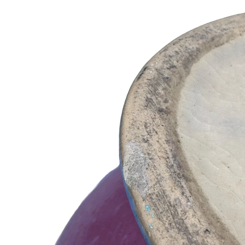 Vintage‎ Roseville Baneda Art Pottery Vase Pink Blue Floral Handles 606-7 READ